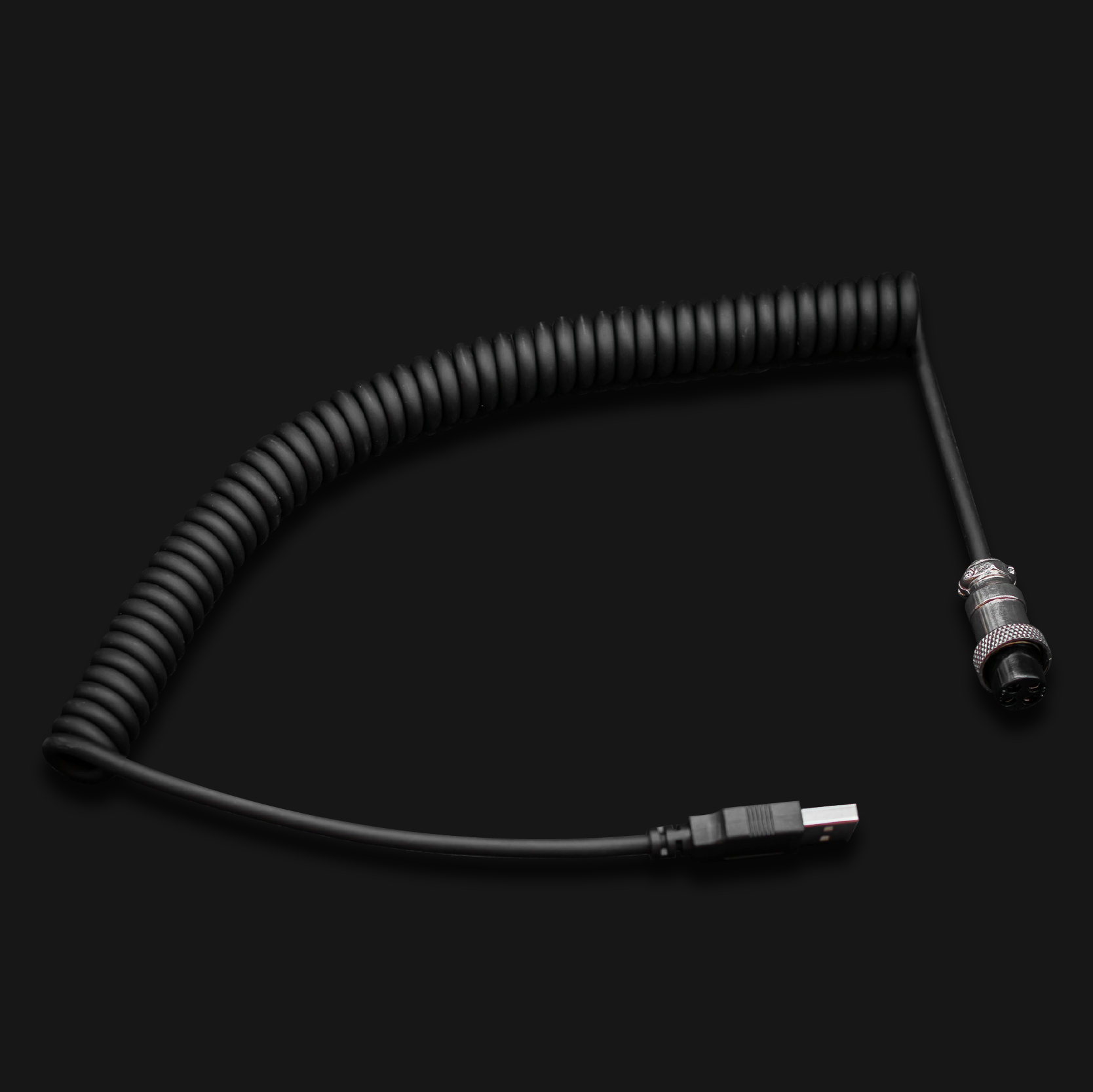 USB Coiled Cable GX16 to USB A (4 pins) – Acelith Design Sim Racing