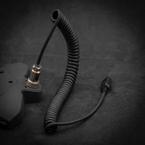 USB Coiled Cable GX16 to USB A (4 pins) – Acelith Design Sim Racing