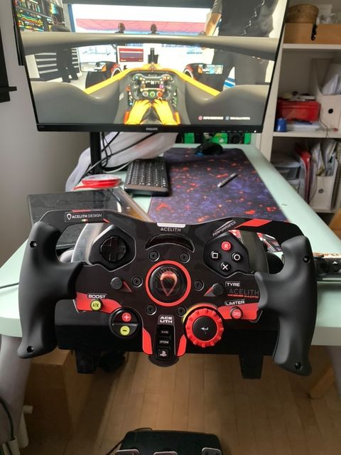 cheap f1 wheel and pedals OP Formula style Rim for Logitech G29 / G923 (Play Station